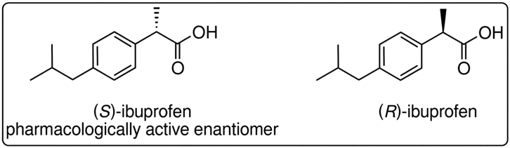 -active enantiomer- ibuprofen