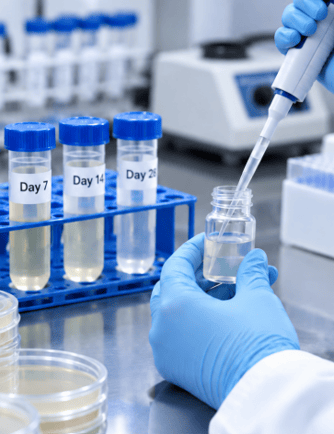 Antimicrobial effectiveness test-