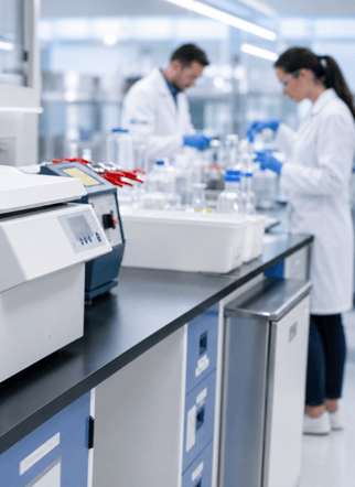 Lab employees